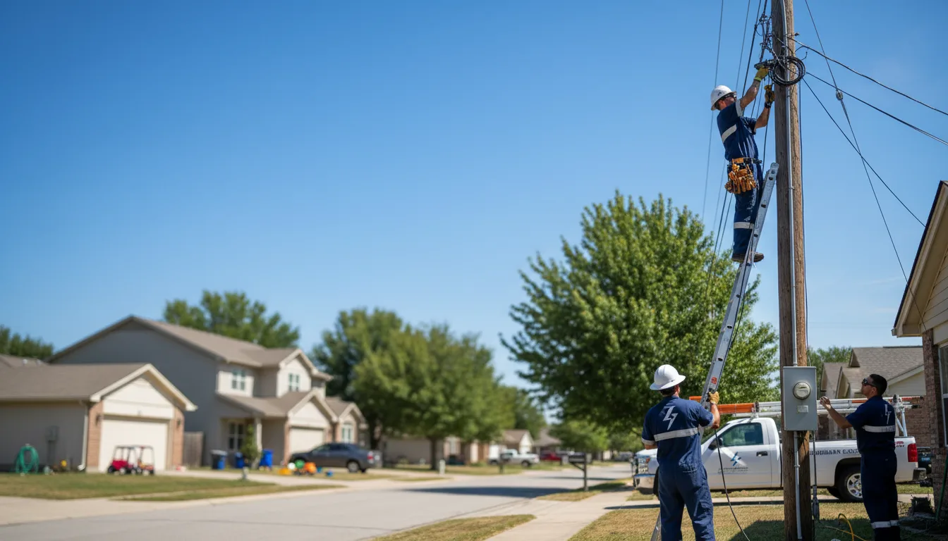 Residential electrician providing installation services in Jensen, UT
